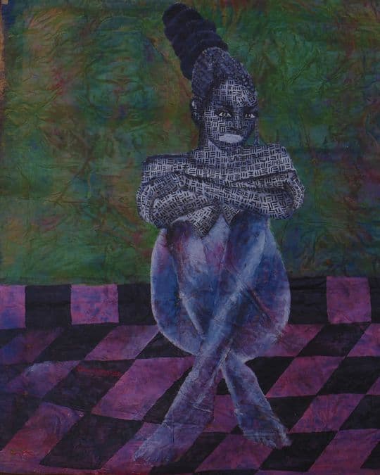 Assise au Damier — Rahim Lascony